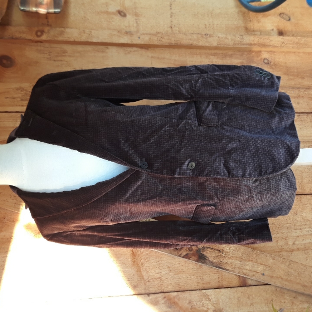 Zenga Men's Velvet Sport Coat Jacket 54L